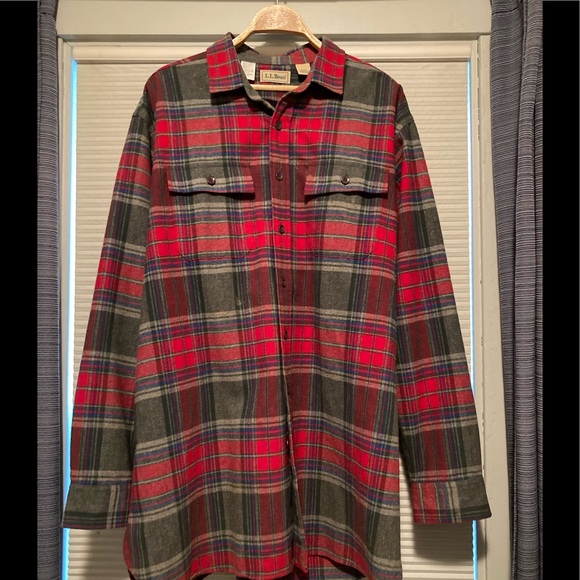 Vintage L.L. Bean Flannel - Picture 1 of 4